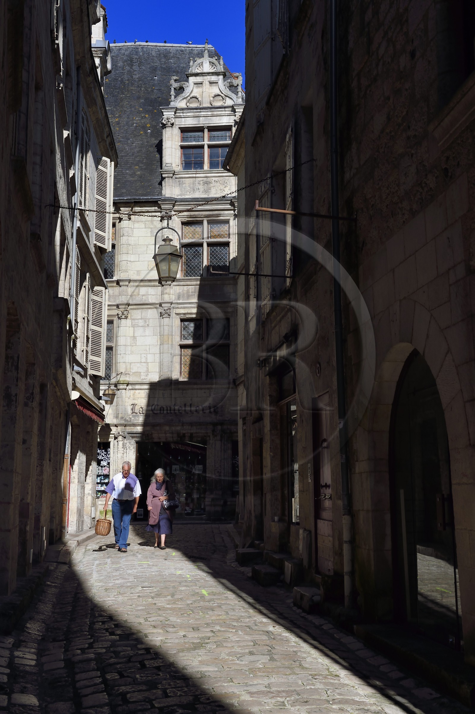 France, Dordogne (24), Périgord Blanc, Périgueux, l'hotel particulier Maison Estignard au bout de la rue de la Miséricorde