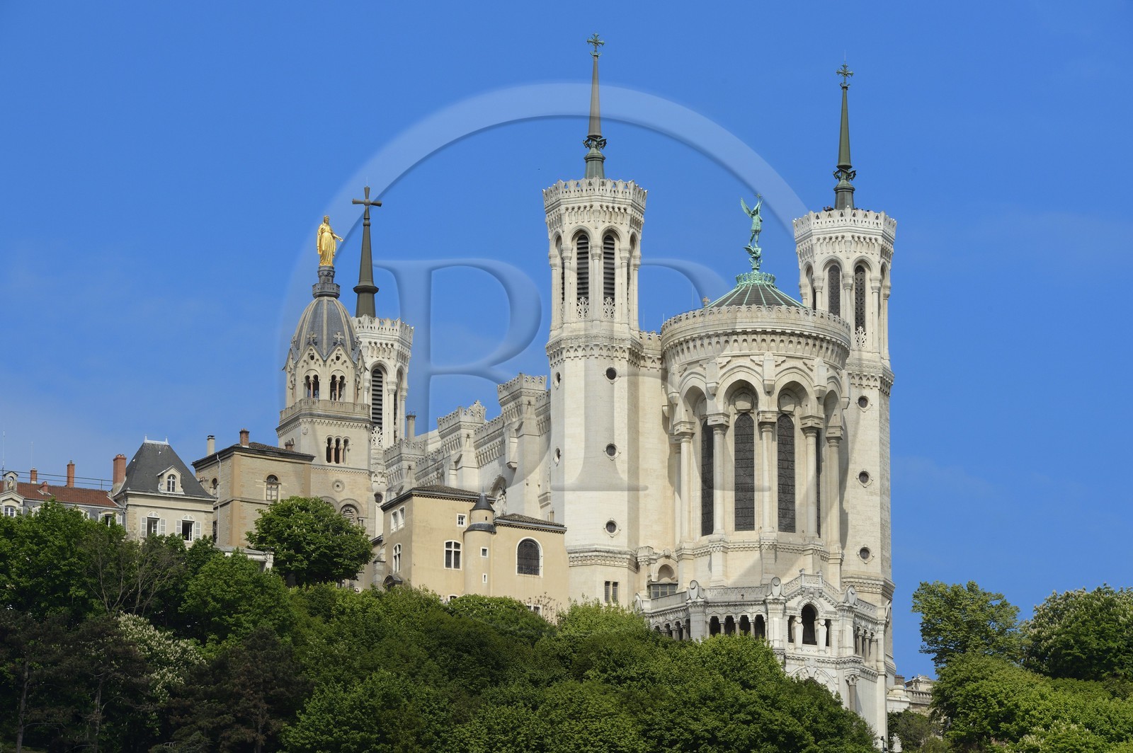 France, Rhone, Lyon, historical site listed as World Heritage by UNESCO, Notre Dame de Fourviere basilica