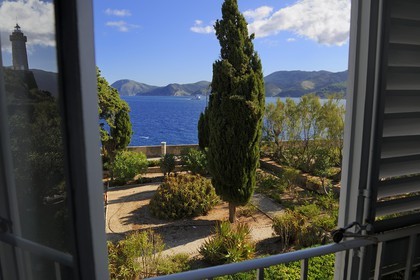 Italie, Toscane, l’Ile d’Elbe, Portoferraio, la maison de Napoléon 1er dans le Palazzina dei Mulini, le jardin