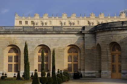 France, Yvelines (78), château de Versailles, classé Patrimoine Mondial de l'UNESCO, le parterre de l'Orangerie de Jules Hardouin-Mansart