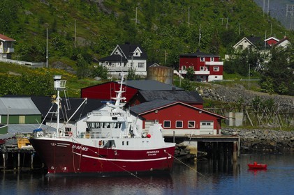 Norvège, Nordland, Iles Lofoten, Ile de Moskenes, le village de pêcheurs de Reine