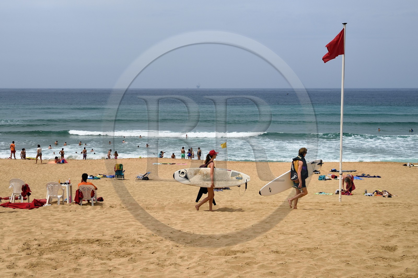 Spain, Basque Country, Vizcaya Province, Gernika-Lumo region, Urdaibai estuary Biosphere Reserve, Ibarrangelu, Laga beach