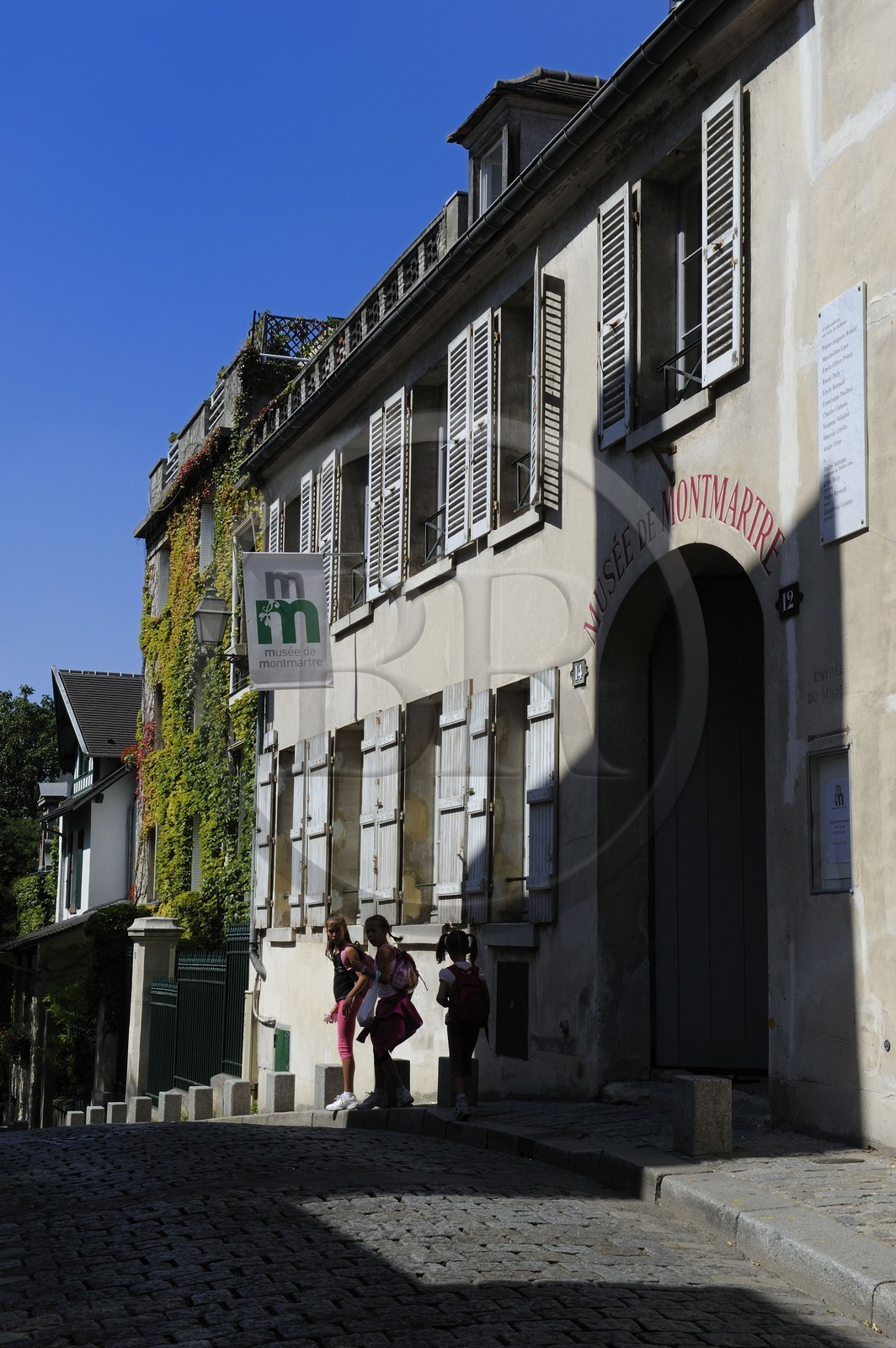 France, Paris (75), la Butte Montmartre, musée de Montmartre rue Cortot qui fut l'atelier de nombreux artistes à la fin du 19ème siècle