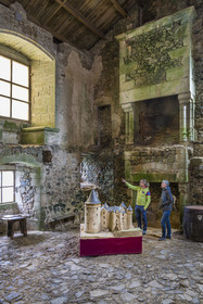 France, Deux-Sèvres (79), Saint-André-sur-Sèvre, chateau fort de Saint-Mesmin des XIVe et XVe siècles