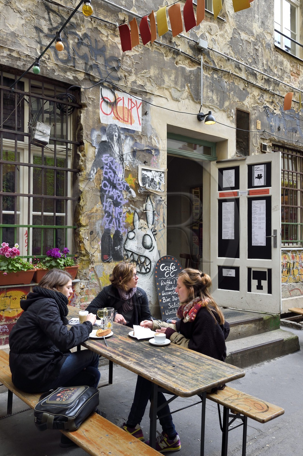 Allemagne, Berlin, Spandauer Vorstadt dans Berlin-Mitte, Scheunenviertel, espace alternatif de Haus Schwarzenberg sur Rosenthaler Strasse 39