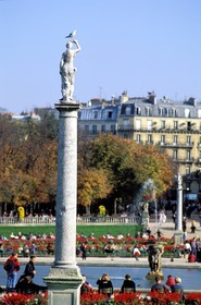 France, Paris (75), jardin du Luxembourg, autour du grand bassin