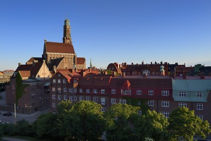 Suède, Stockholm, le quartier d'Ostermalm et l'église Engelbrektskyrkan