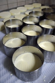 France, Haut-Rhin (68), Kruth, ferme auberge marcaire du Schafert, fabrication du munster AOP