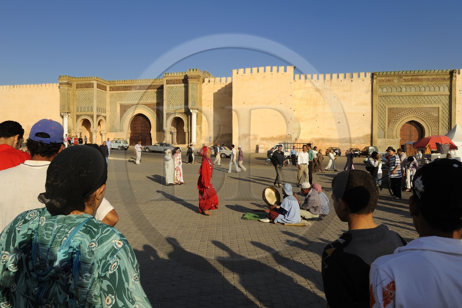 Morocco, Meknes Tafilalet Region, Meknes, Imperial City, medina listed as World Heritage by UNESCO, Bab El Mansour Gate between the imperial city and the medina on the Place El Hedime (or Lahdim)