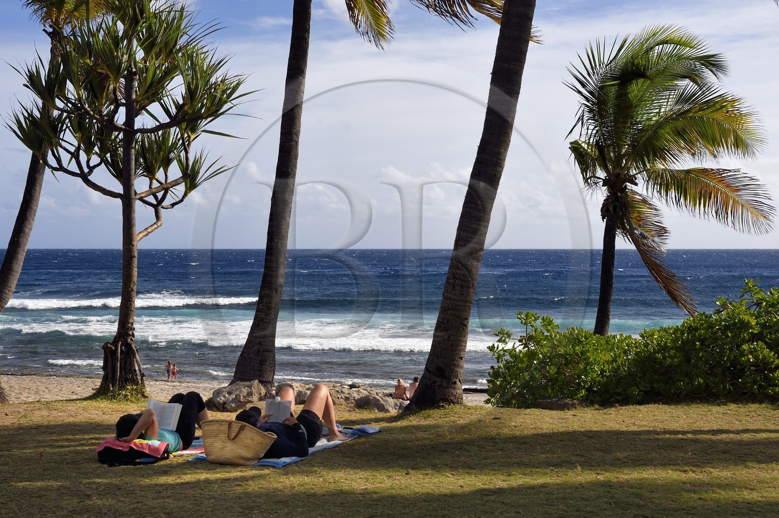 France, Ile de la Reunion, Petite-Ile sur la côte sud, plage de Grand-Anse