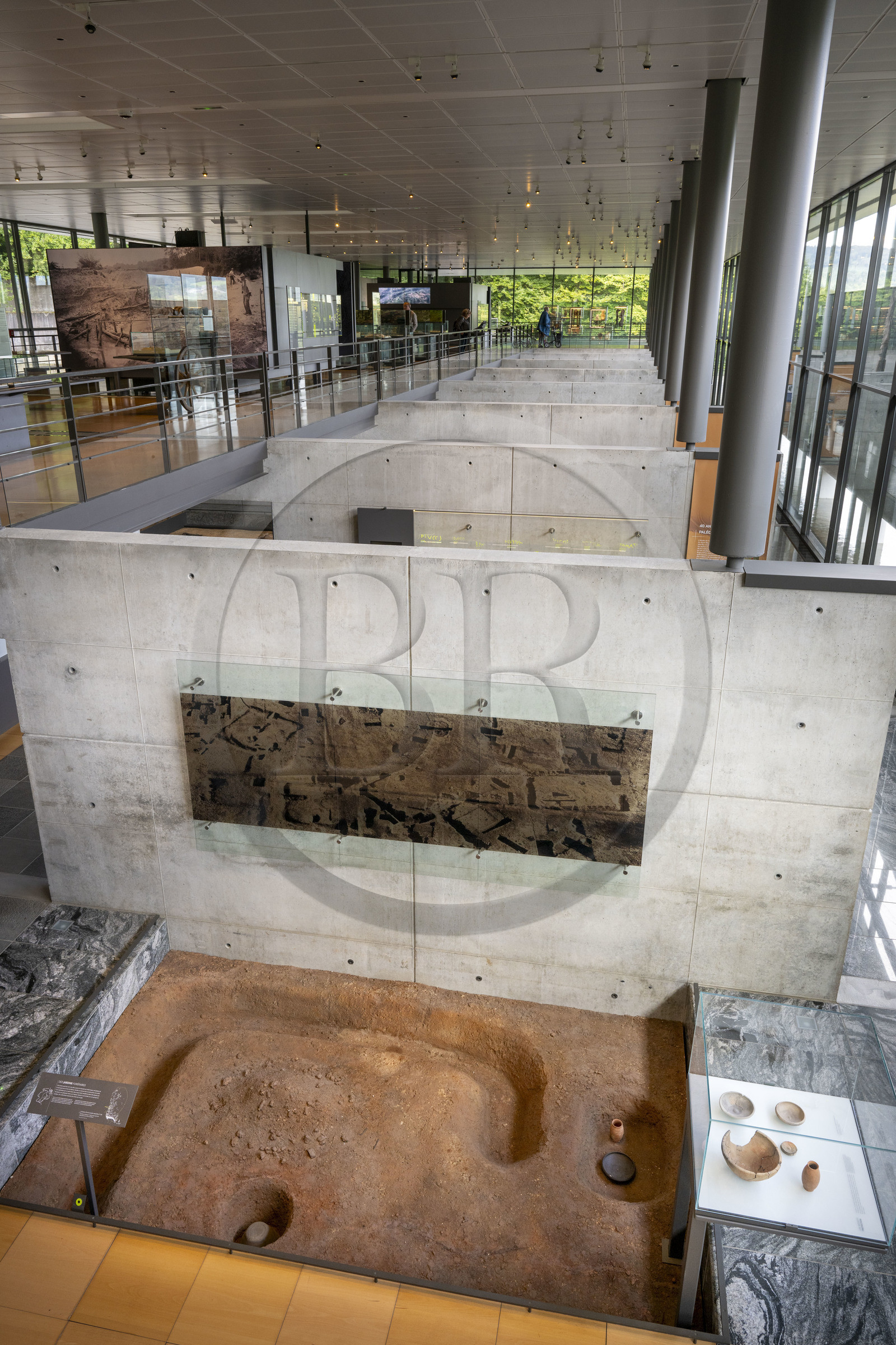 France, Saône-et-Loire (71), parc naturel régional du Morvan, Saint-Léger-sous-Beuvray, oppidum de Bibracte, capitale du peuple celte des Éduens, le musée de la civilisation celtique sur le mont Beuvray