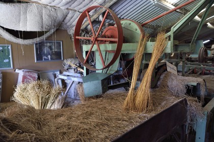 France, Seine-Maritime (76), Pays de Caux, Amfreville-les-Champs, la ferme Au Fil des Saisons et écomusée du lin, ancien teillage