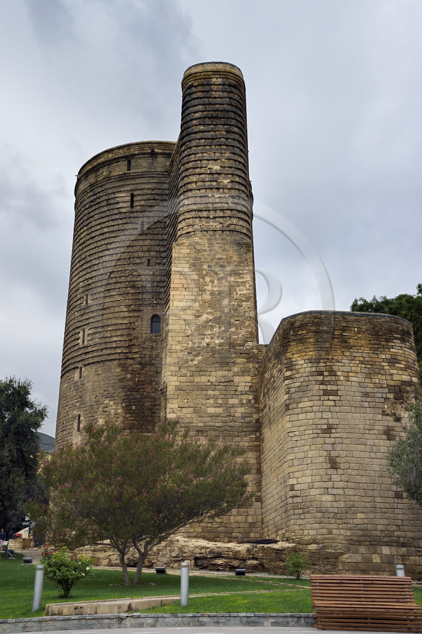 Azerbaïdjan, Bakou, Vieille ville, classée au patrimoine mondial de l'UNESCO, la tour de la Vierge