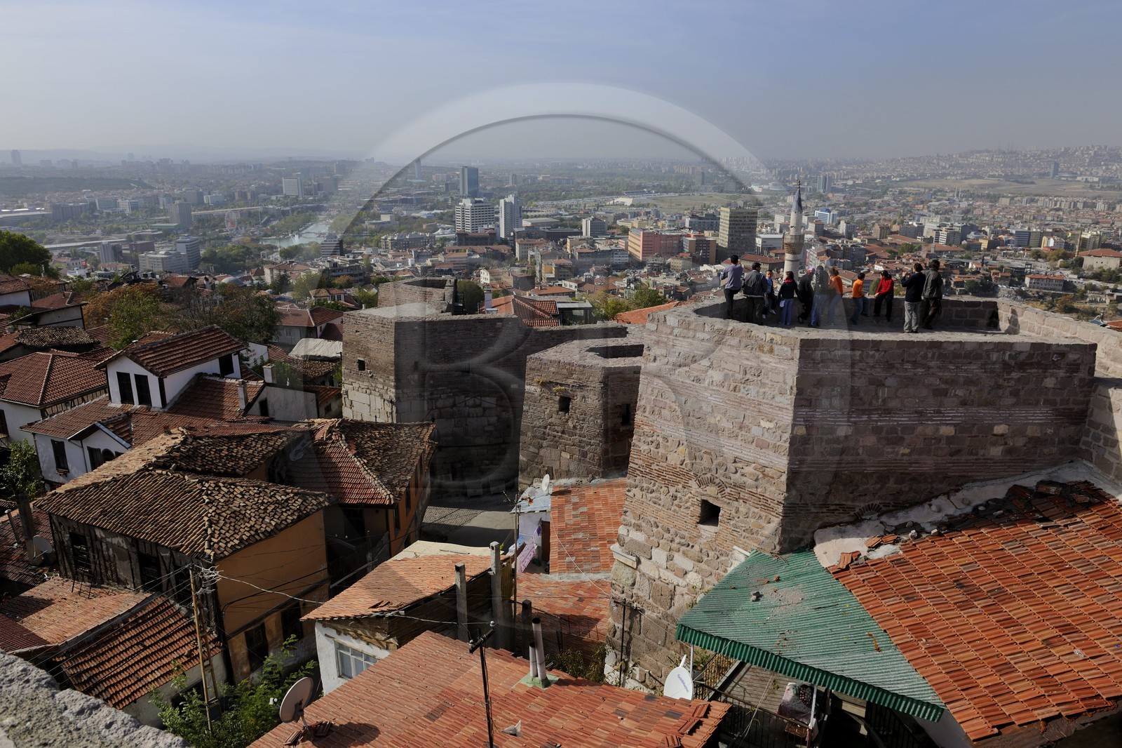 Turquie, Anatolie centrale, Ankara, la citadelle dans la vieille ville dominant la ville nouvelle