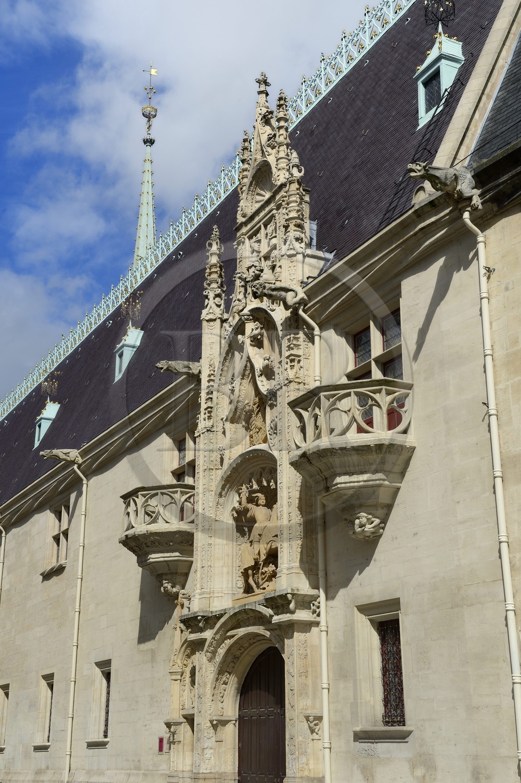 France, Meurthe-et-Moselle (54), Nancy, le Palais Ducal (Palais des Ducs de Lorraine) abrite le Musée historique lorrain, statue équestre du duc Antoine