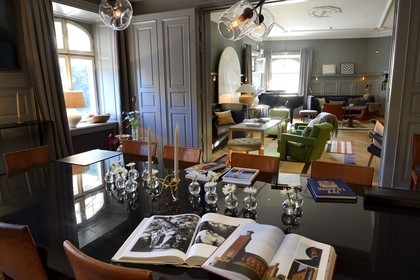 Suède, Stockholm, Hotel Ett Hem, le salon