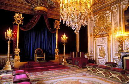 France, Seine-et-Marne (77), château de Fontainebleau, grands appartements des souverains, Salle du Trône (Napoléon)