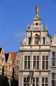 Belgique, Flandre, Anvers (Antwerpen), maison dite de l' Ange de style Renaissance sur Grote Markt (Grand -place)