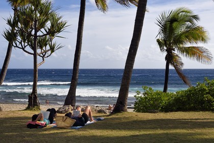France, Ile de la Reunion, Petite-Ile sur la côte sud, plage de Grand-Anse