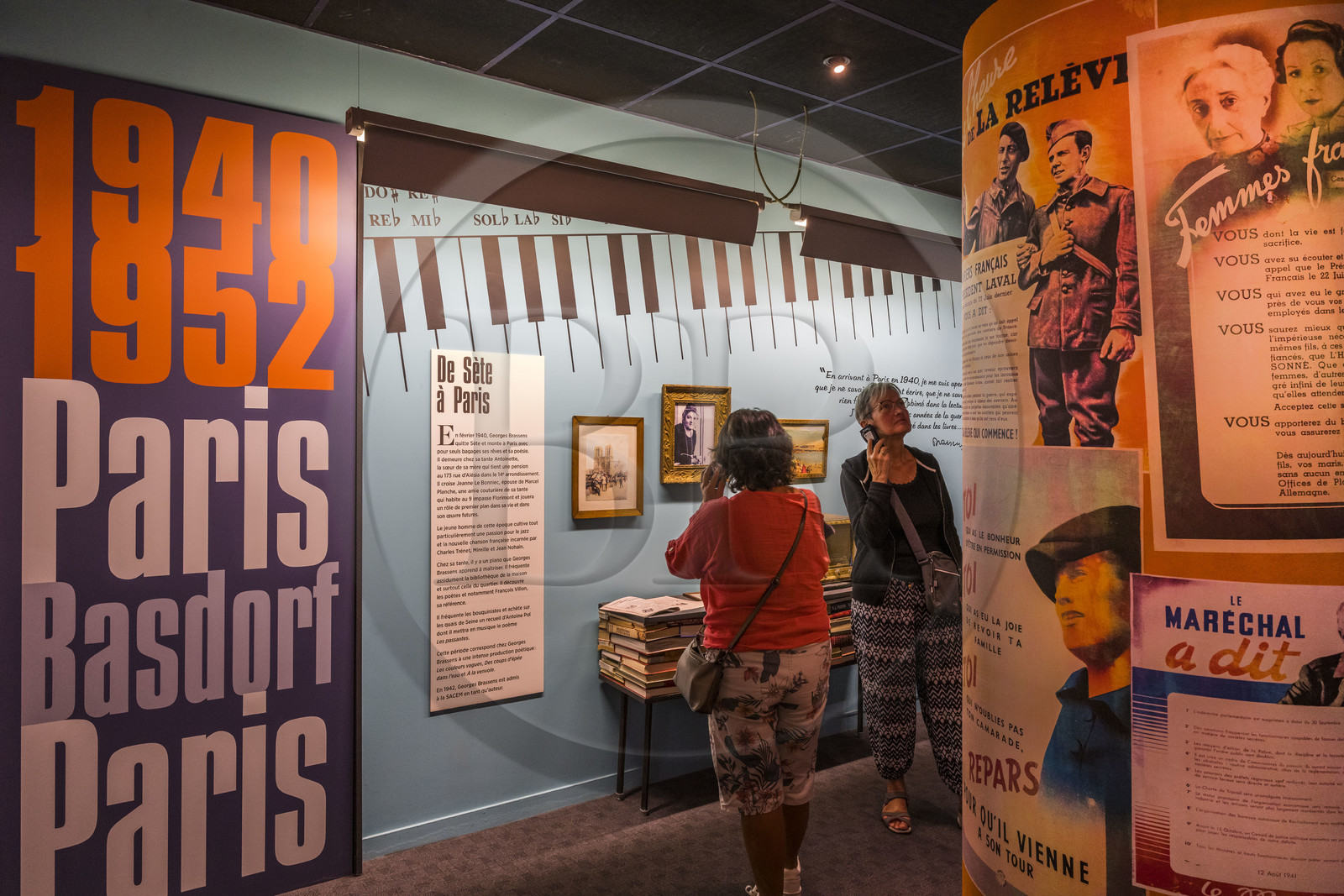 France, Herault, Sete, Espace Georges Brassens, musée consacré à l’auteur-compositeur-interprète Georges Brassens