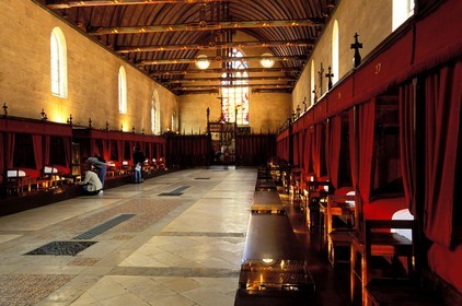 France, Cote d'Or, the former hospital (Hotel Dieu) of Beaune, the main room (grand'salle) also called the poor room