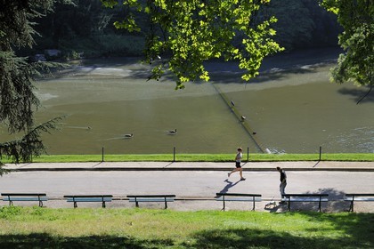 France, Paris (75), parc des Buttes Chaumont,