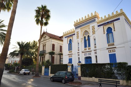 France, Var (83), Hyères, la Villa Tunisienne de style néo-mauresque et construite en 1884 par l'architecte Pierre Chapoulart