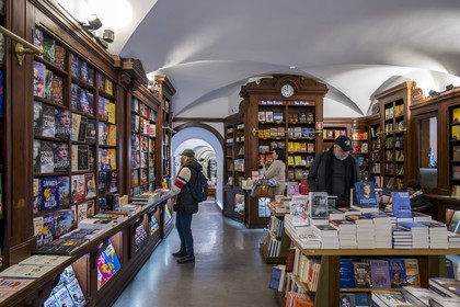 Portugal, Lisbon, Bairro Alto, Livraria Bertrand bookstore - Chiado