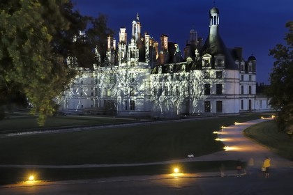 France, Loir et Cher (41), Vallée de la Loire classée Patrimoine Mondial de l' UNESCO, château de Chambord, son et lumière