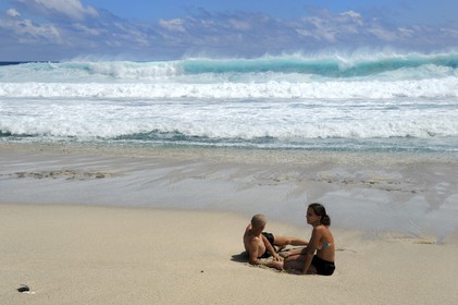 France, île de la Réunion, la côte sud, plage de Grand-Anse
