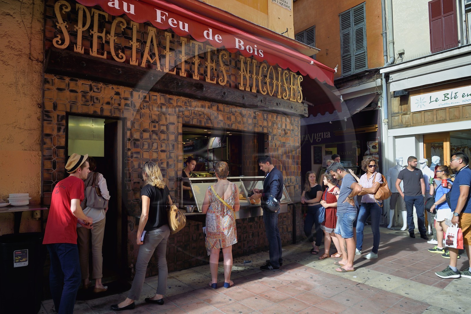 France, Alpes-Maritimes (06), Nice, quartier du Vieux-Nice, Restaurant René Socca, institution de la vieille ville proposant de la socca, fine galette de la région