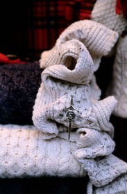 Royaume-Uni, Ecosse, Edimbourg, vieille ville, Lawn street, magasin de tartans et de lainages écossais