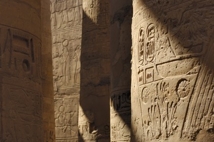 Egypt, Upper Egypt, Nile Valley, Luxor, Karnak Temple listed as World Heritage by UNESCO, Great Hall of Pillars