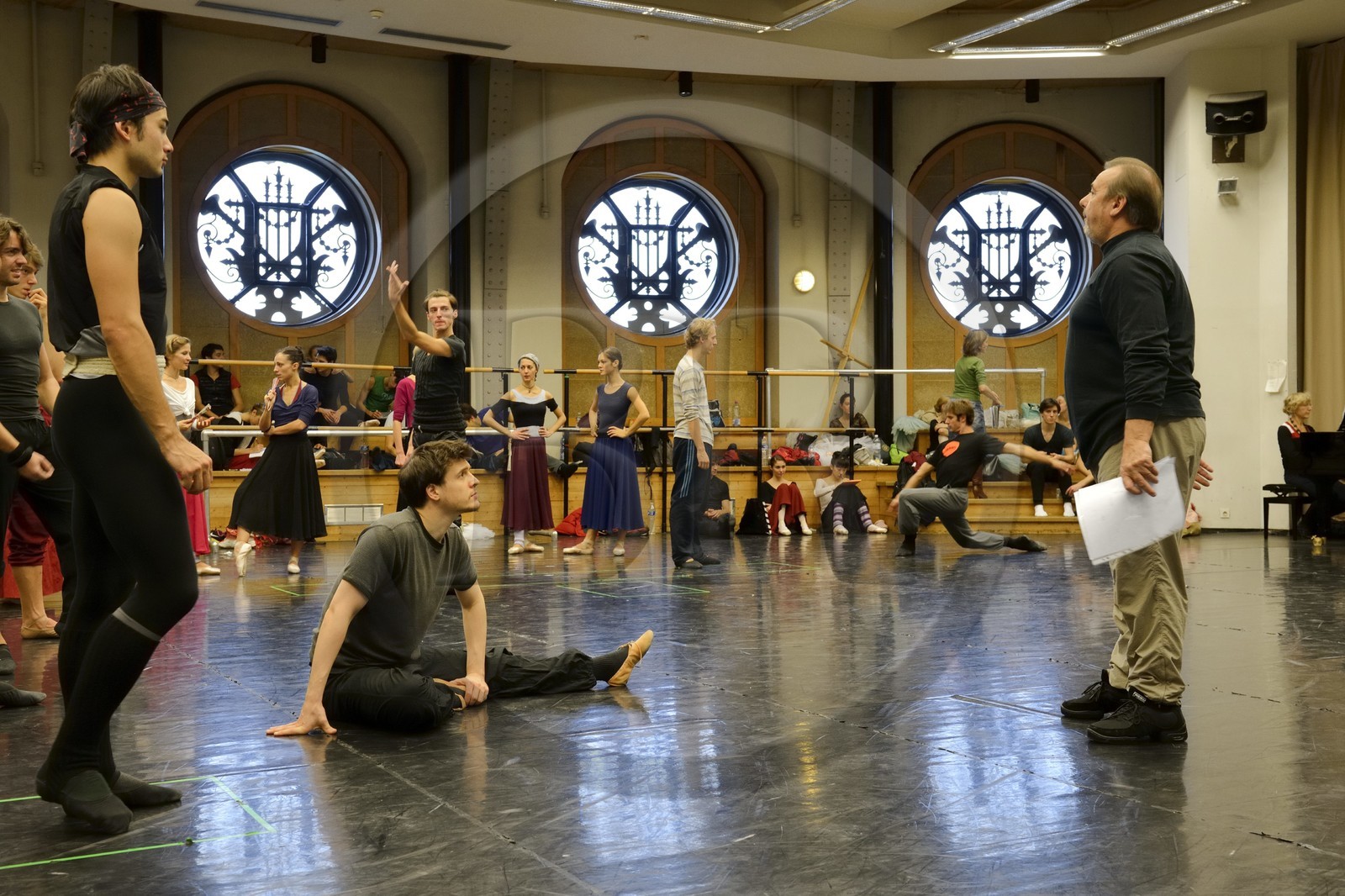 France, Paris (75), Opéra Garnier, répetition de Don Quichotte, assistant maitre de ballet Fabrice Bourgeois