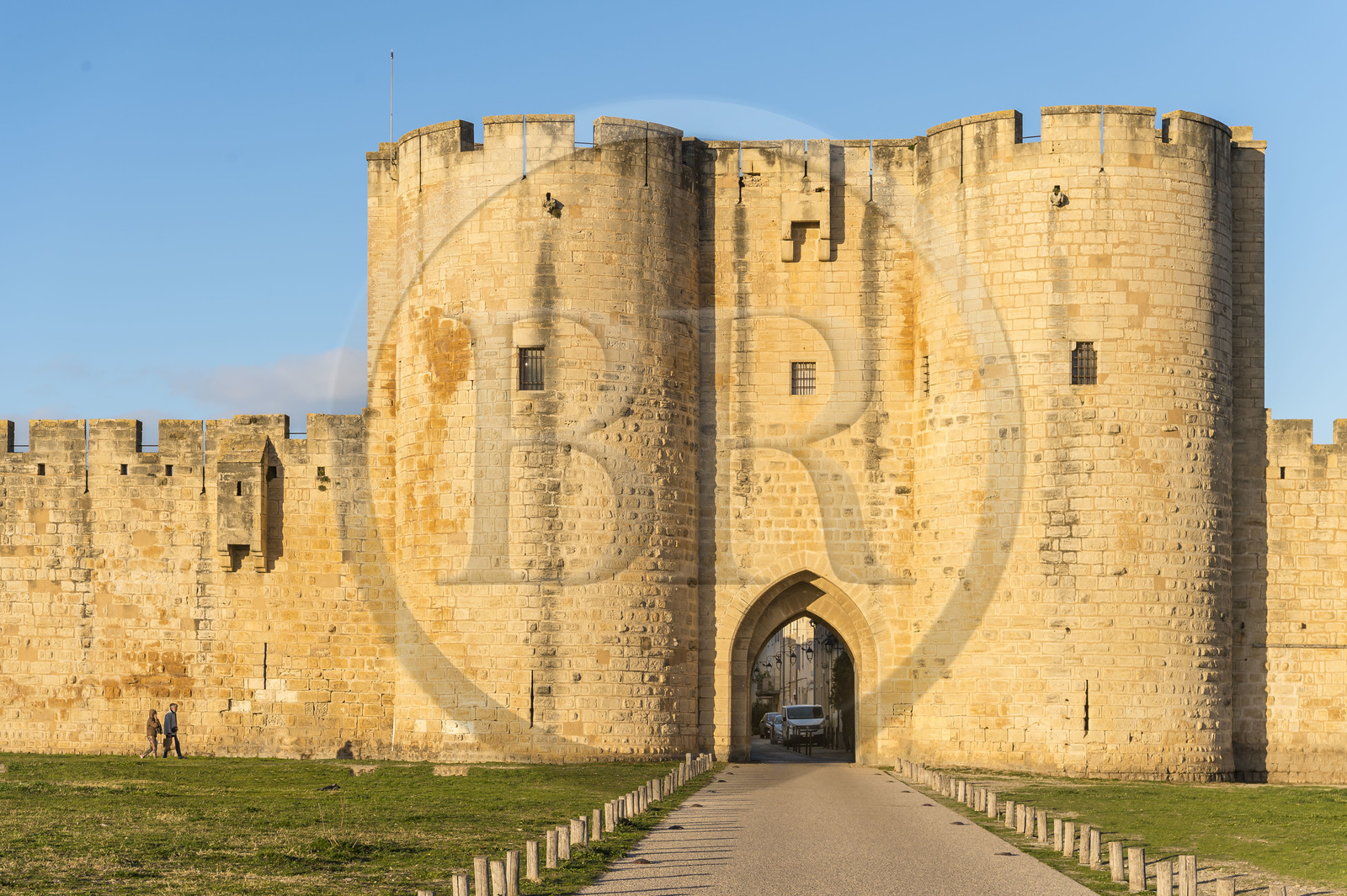France, Gard (30), Aigues-Mortes, tours et remparts Sud