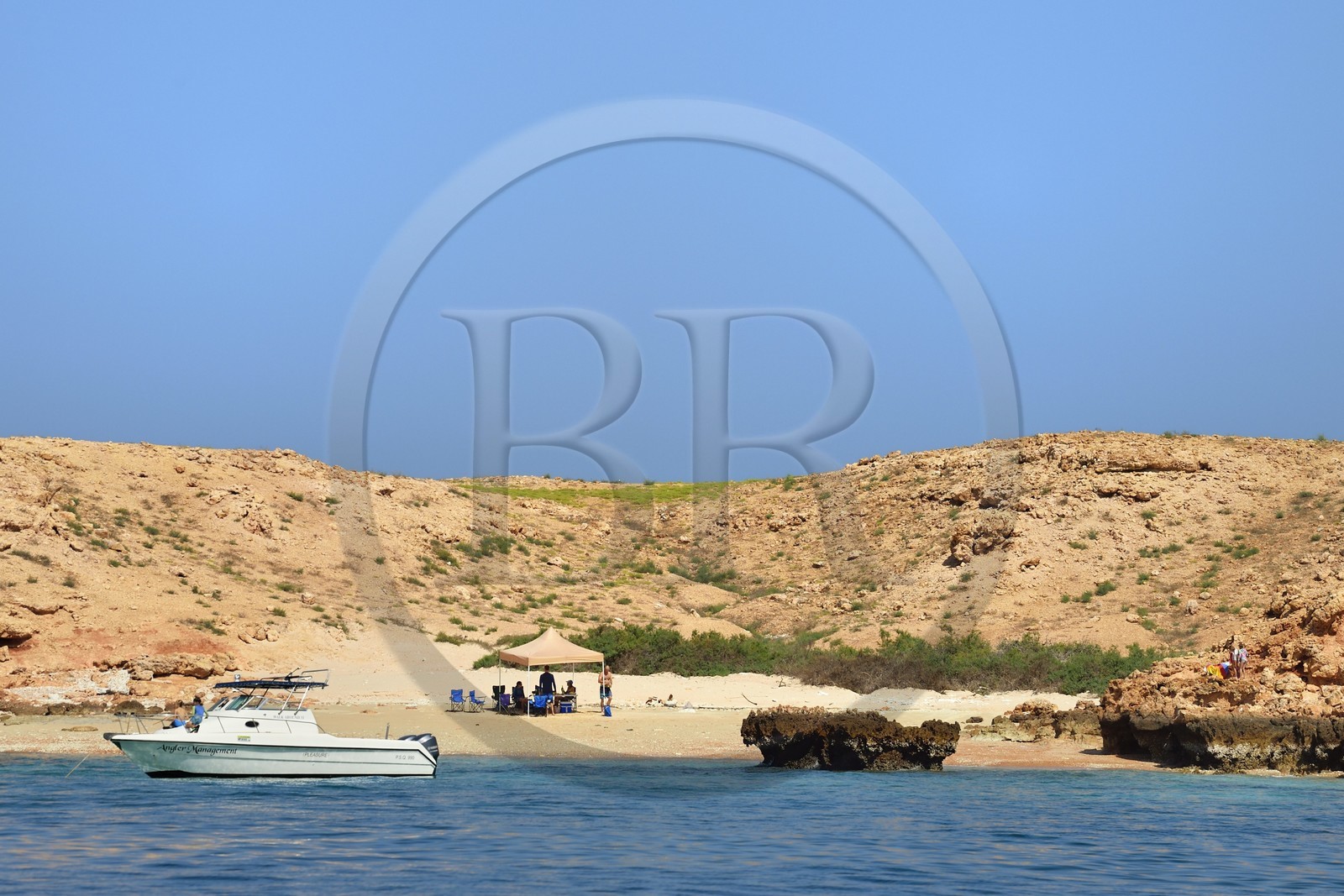 Sultanat d'Oman, gouvernorat de Mascate, réserve naturelle des Iles Daymaniyat, plage
