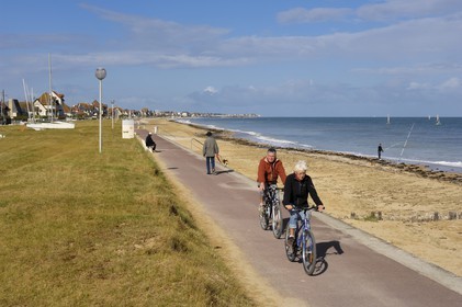 France, Calvados (14), plage de Colleville-Montgomery
