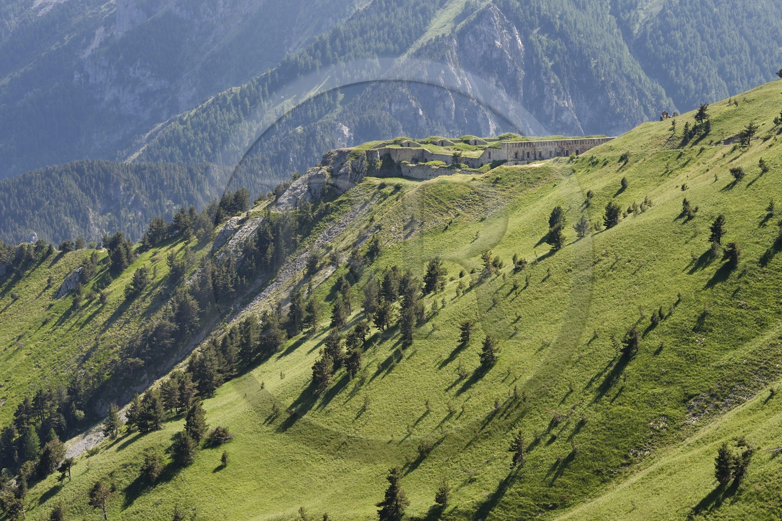 France, Alpes-Maritimes (06), le Fort de la Marguerie ou Fort Margheria (1842m) à l'ouest du Col de Tende, batterie construite par les Italiens en 1883