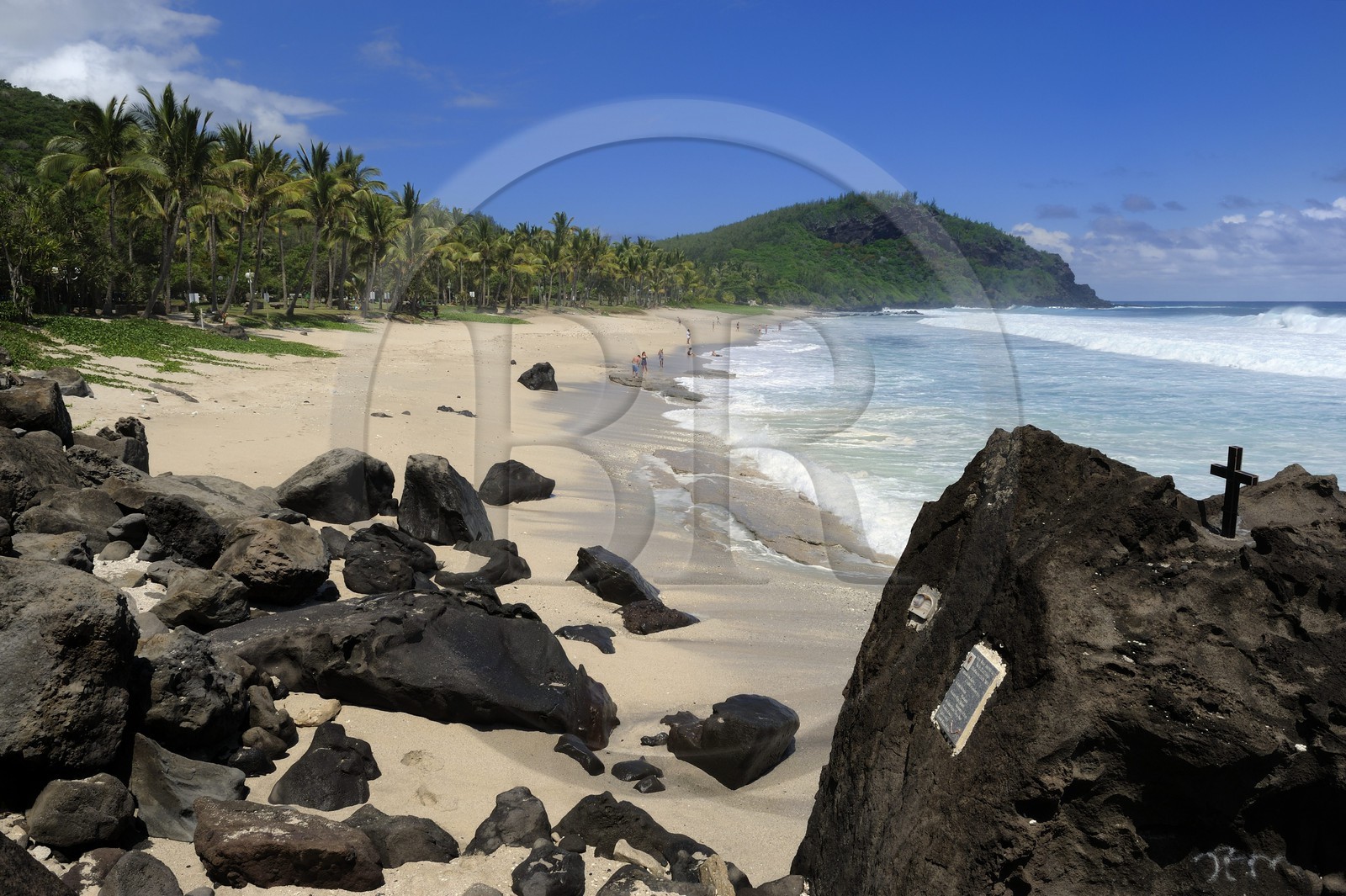 France, île de la Réunion, la côte sud, plage de Grand-Anse