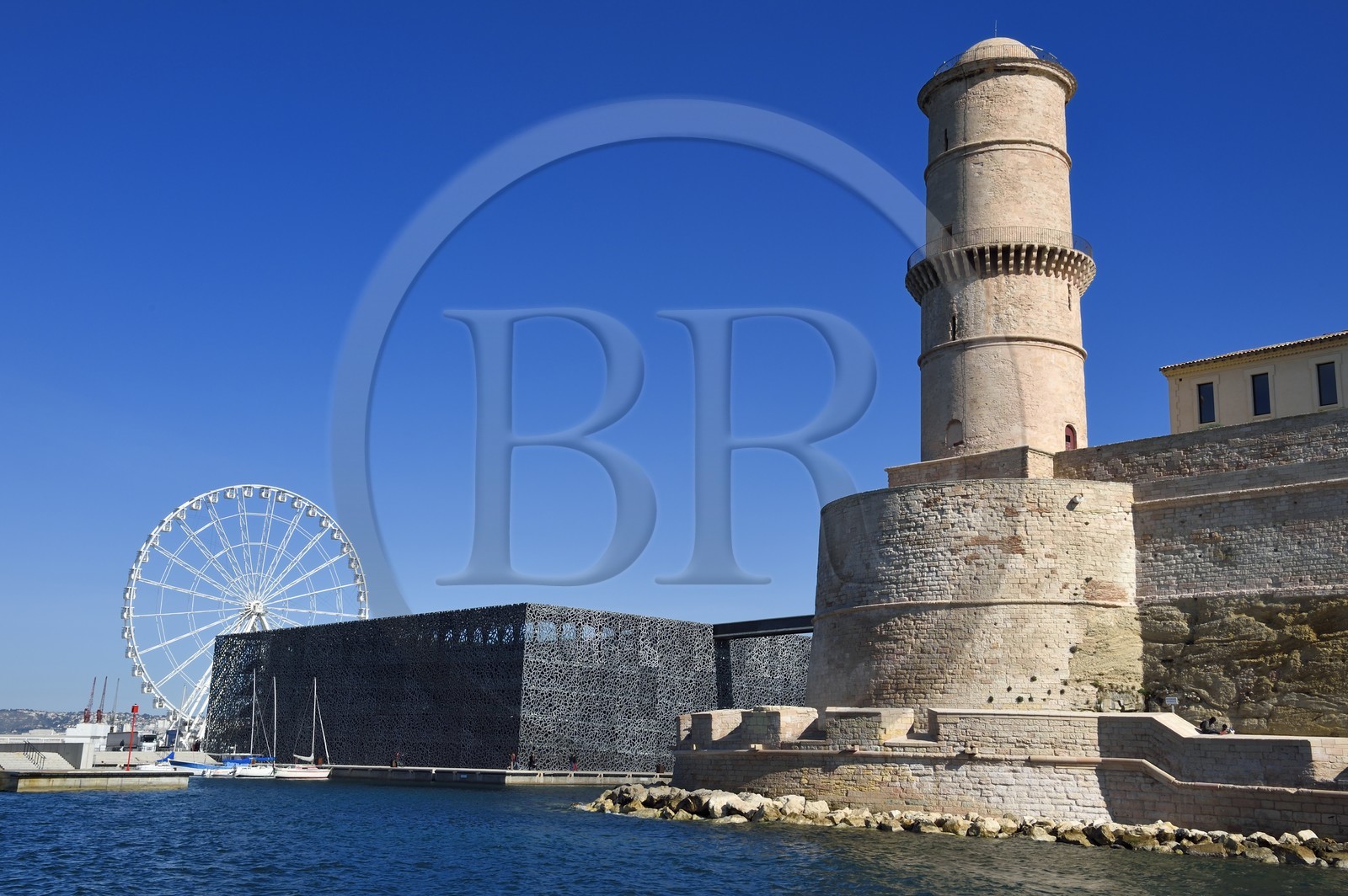 France, Bouches-du-Rhône (13), Marseille, le musée MuCEM en partie à l'intérieur du Fort Saint Jean