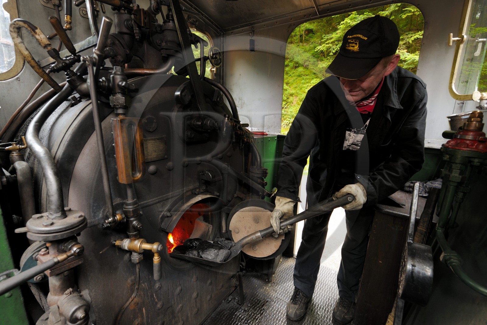 France, Moselle (57), Abreschviller, le petit train anciennement train forestier, Locomotive 02 + 20 T Mallet N°476, construite par la Maschinenfabrik Heilbronn en 1906 pour le réseau (exemplaire unique)