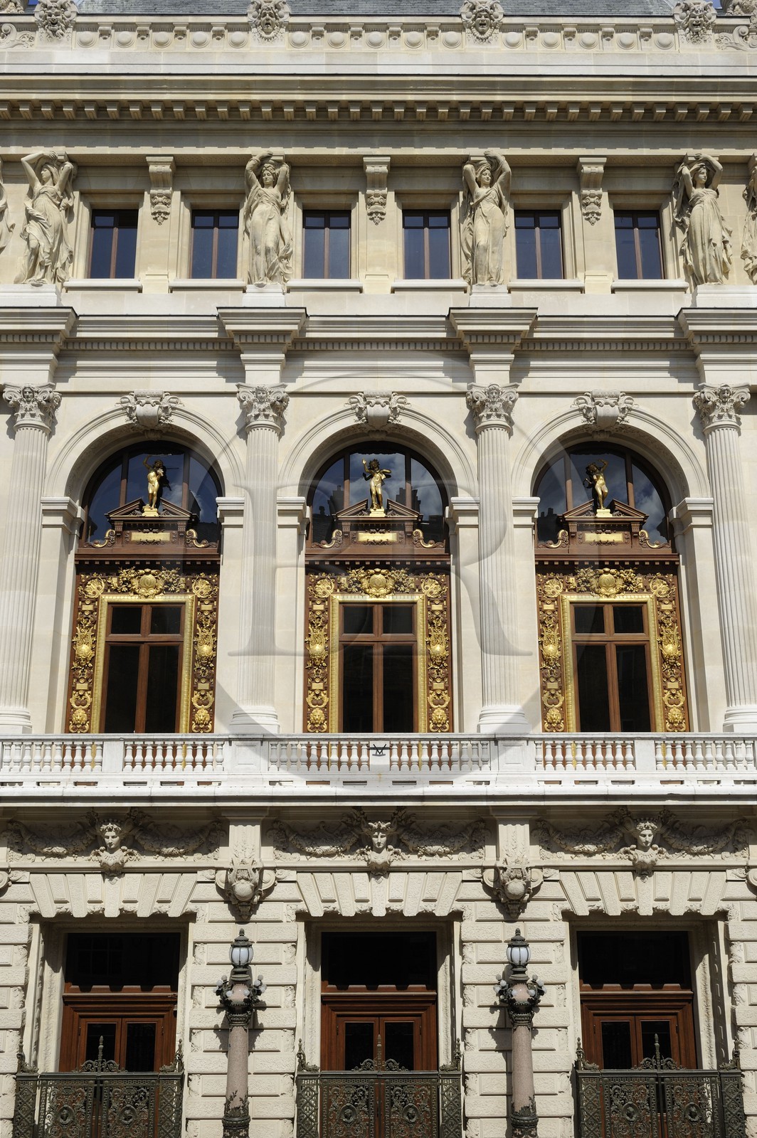 France, Paris (75), Le Théâtre national de l'Opéra-Comique aussi appelé salle Favart située place Boieldieu