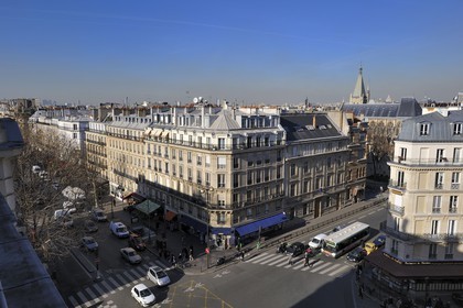 France, Paris (75) 5ème arrondissement, carrefour bd St Germain et rue Saint Jacques