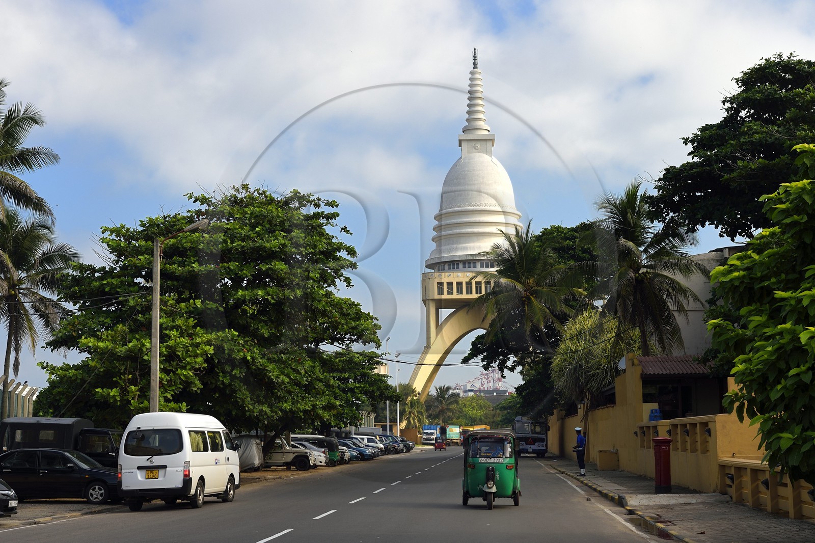 Sri Lanka, province de l'ouest, district de Colombo, Colombo Fort, le temple bouddhiste Sambodhi Chaithya