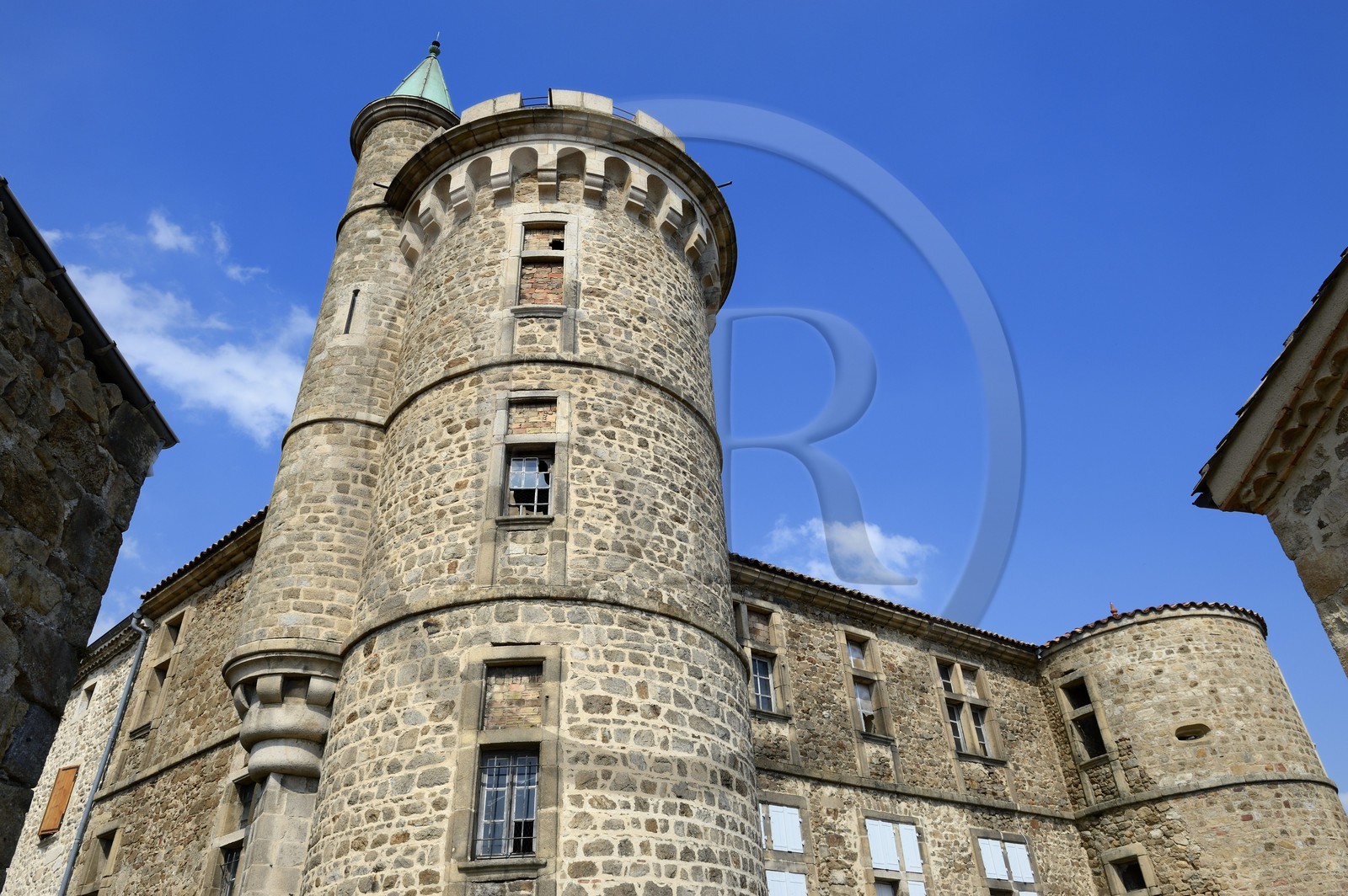 France, Loire (42), Parc Naturel Régional du Pilat, Pélussin, le château de Virieu