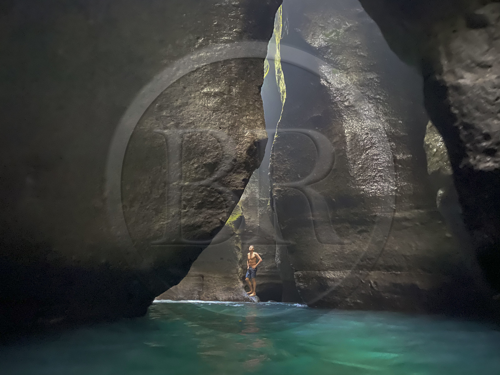 Caribbean, Dominica Island, Castle Bruce, Morne Trois Pitons National Park listed as World heritage by UNESCO, the Gorges du Titou at the start of the path leading to the Desolation Valley and to Boiling Lake