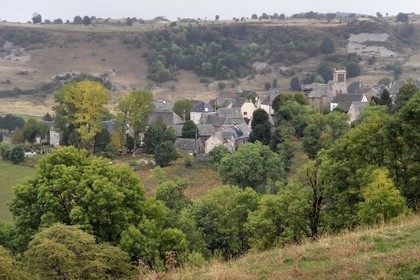 France, Cantal (15), Parc naturel régional de l'Aubrac, plateau de l'Aubrac, Saint-Urcize
