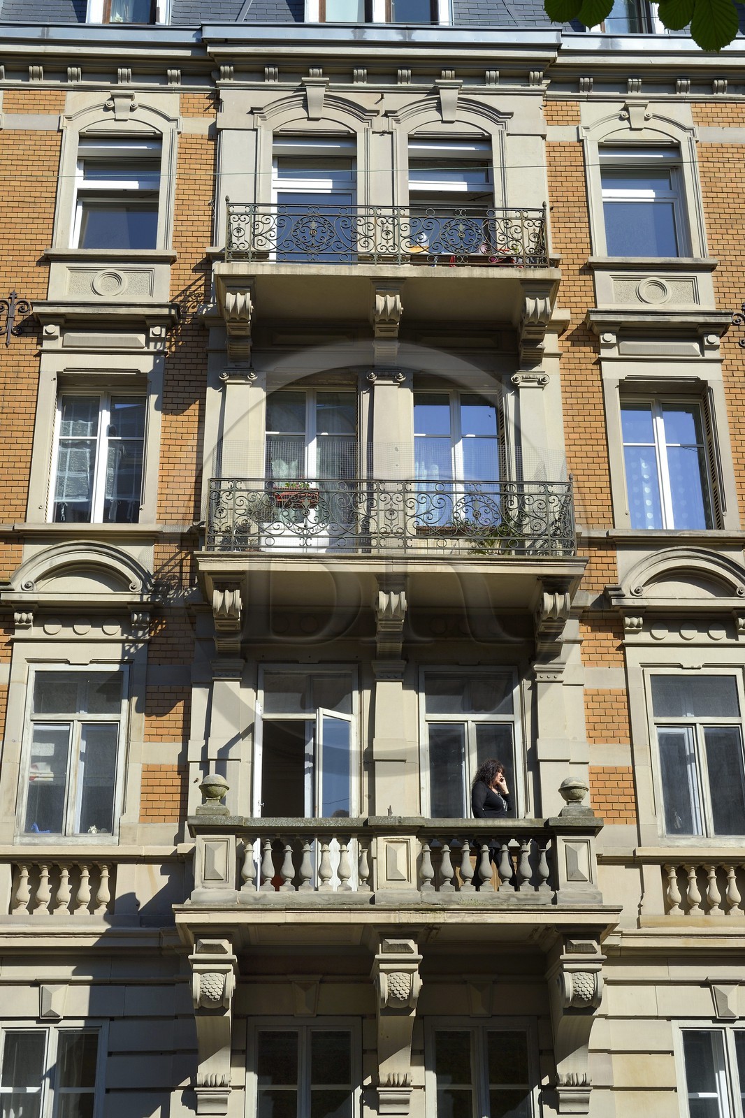 France, Bas Rhin, Strasbourg, Neustadt district dating from the german period, building in rue du General de Castelnau