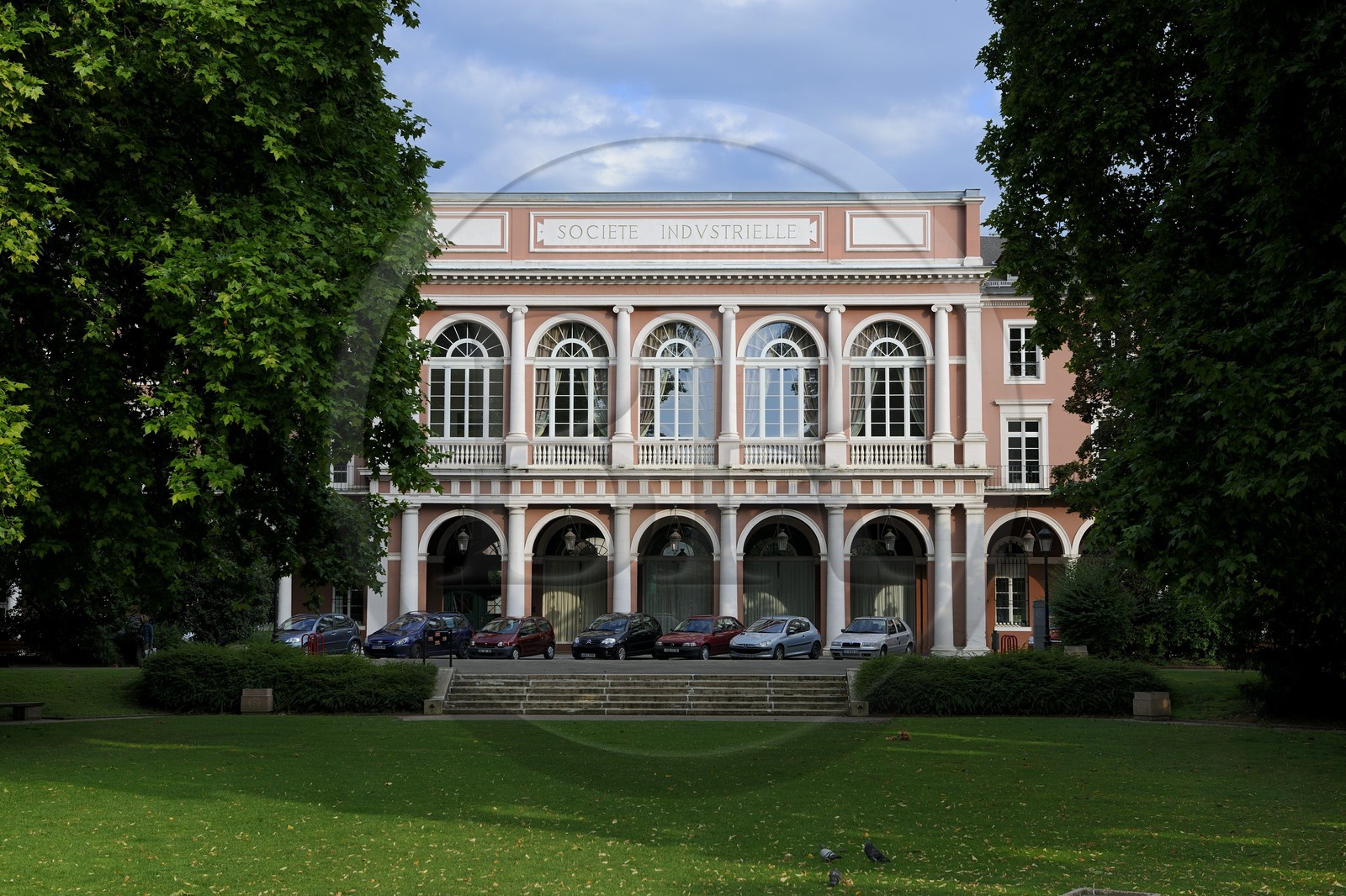 France, Haut-Rhin (68), Mulhouse, la Société Industrielle sur la place de la Bourse