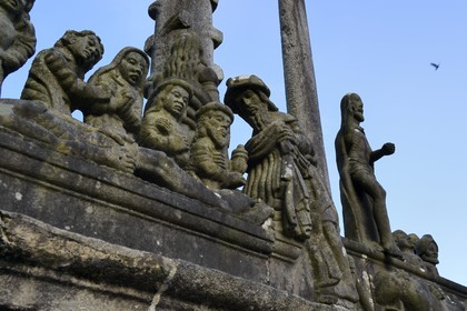 France, Finistere, Saint Thegonnec, the calvary in the Parish close (enclos paroissial)